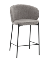 Стул полубарный Тисдейл букле серый