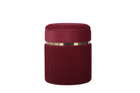 Пуф Миранда с ящиком велюр бордовый