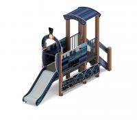 Паровозик (серо-синий) мини - ДИК 1.03.5.01-14