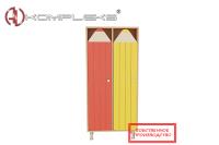 Шкаф для детской одежды 2-х секционный «AVKompleks Карандаш»