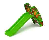 Горка пластиковая - ИО 42.01.05-01 - (салатовый скат) (Полянка) H=900