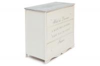 Комод с 3 ящиками Secret De Maison LAVANDES ( mod. HX16-010NS ) paulownia, мдф, 90x45x86см, butter white (слоновая кость)