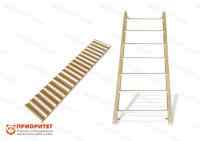 Детская шведская стенка с наклонной  доской «Юный спортсмен»