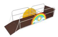 Качалка-балансир ДОВ с пандусом УФ ИО 03-002-П