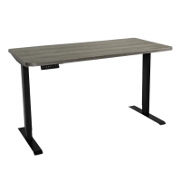 Стол с регулировкой высоты электрический LuxAlto LA-T33-2AR2 черный/дуб серо-бежевый ЛДСП 120*60*2.5