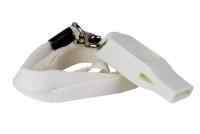 Свисток профессиональный JUMPfs, FS-WT, пластик, без шарика, на ленте с карабином, белый