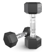 Гантель гексагональная UNIX Fit обрезиненная 2,5 кг, 2 шт.