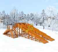 Зимняя горка IgraGrad Snow Fox, 4 ската