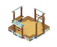 Песочный дворик Теремок (Коты) - ИО 6.01.04-03