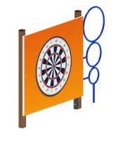 Стенка для метания со стойкой -СО 1.20.07-И1