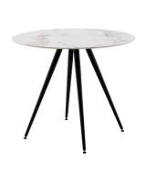 Стол Ники круглый столешница керамика Ice Jade 900