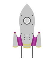 Космоплощадка интерактивный элемент "Модель ракеты"