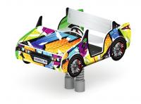 Кабриолет - Качалка на пружине двухместная машинка - ИО 23.03.02-02.И1