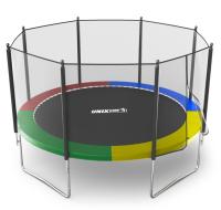 Батут UNIX Line Simple 12 ft (366 см) с внешней защитной сеткой, цветной