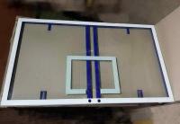 Щит баскетбольный игровой 180х105см, из закаленного стекла 10мм, на металлической раме IMP-A537