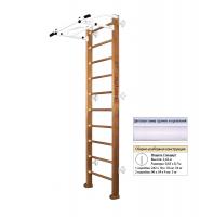 Шведская стенка Kampfer Swedish Wall (№2 Ореховый Стандарт белый турник)