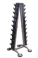 СТ-0410-K Стеллаж для фитнесс-гантелей на 10 пар типа елочка