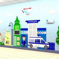 Декоративно-развивающая панель Полиция