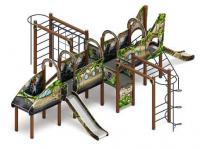 Игровой комплекс Аэроплан (В джунглях) Н=1200 ДИК 2.03.4.04-02