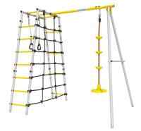 Дачный комплекс "Romana D1" + ДИСК качели 103.31.06 (серый/жёлтый)