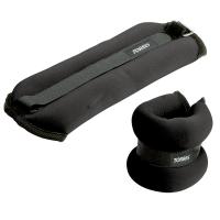 Утяжелители универсальныеTORRES 3 кг арт.PL110183, (2штх1,5кг),неопрен, металл. песок, черный