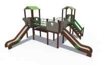 Детский игровой комплекс серии Браун Наш дворик Н-1200 ДИО 04061