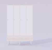 Шкаф Порядок вещей без открытых секций (белый)