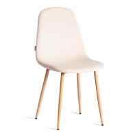 Стул BREEZE (mod. JSC-58) Велюр/металл , 44 х 53 х 86 см, Creamy (кремовый) HLR 5 / натуральный