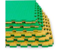 Будо-мат DFC 100 x 100 см, 20 мм, цвет желто-зеленый
