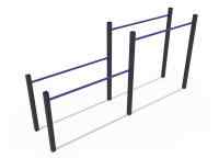 Кроссфит Брусья двухуровневые СОВ 04370