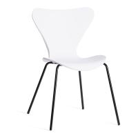 Стул Jacobsen (mod DC 102-1) / 2 шт. в упаковке пластик/металл, 45 х 54.5 х 80 см, White (белый) / Black (черный)