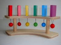 Тактильно-развивающая панель “Разноцветное домино” (6 домино, 1/4 круга)