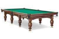 Стол / пирамида "Русский Гранд" (12 футов, 8 ног, 45мм камень) борта дуб, лузы премиум