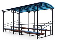 Трибуна 3-х рядная с навесом МФ 10-010