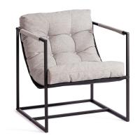 Кресло Charli/Чарли рогожка, серо-бежевый, 3M 16/2, 70х70х84 см