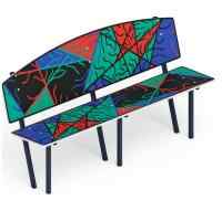 Скамейка детская Абстракция - МФ 41.01.01-06.И1