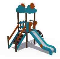 Игровой комплекс Весенница малая с металлическим скатом Н-1200 ДИО 04115