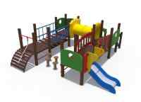 Игровой комплекс (серии литл Малыш, металлический скат Н-620) ДИО 10018