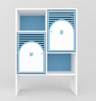 Стеллаж детский «Город цветов» 6-секционный