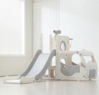 Игровой комплекс с горкой UNIX Kids Super Bus Grey