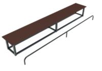 Скамья гимнастическая с упором для ног СО 04-405