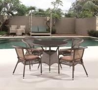 Комплект плетеной мебели Лион-1A T220CT/Y32-W53 Brown 4Pcs (4+1)