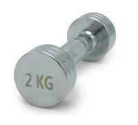 Гантель UNIX Fit PRO круглая хромированная 2 кг, 2 шт.
