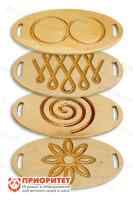 Набор панелей-лабиринтов (Кольца, Серпантин, Воронка, Цветочек)