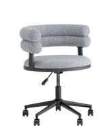 Стул офисный Ponty серый чёрные ножки