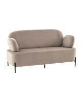 Диван Кэнди велюр светло-серый