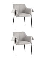 Кресло Бесс рогожка светло-серый 2 шт.