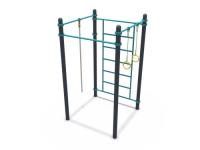 Воркаут Башня с четырьмя турниками (ГТО 108 мм, шведская стенка, кольца и канат) СОВ 01090.1
