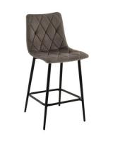 Стул полубарный Одди Diamond велюр темно-серый