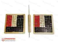 Настенная логическая игра Морской Бой с перегородкой и магнитами + запасные фигуры